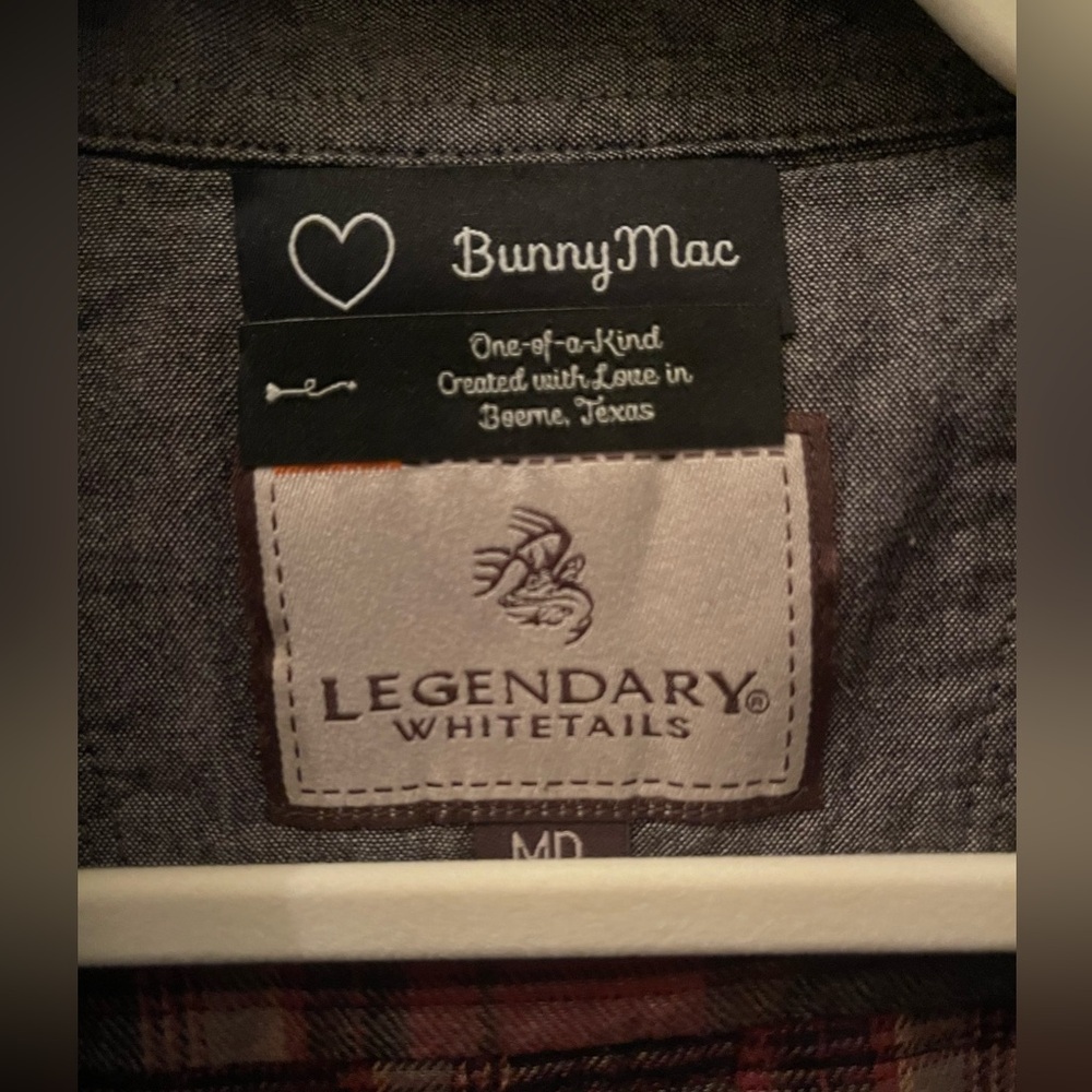 One of a kind custom upcycled plaid jacket (includes NWT Free People brooch) - Picture 16 of 16